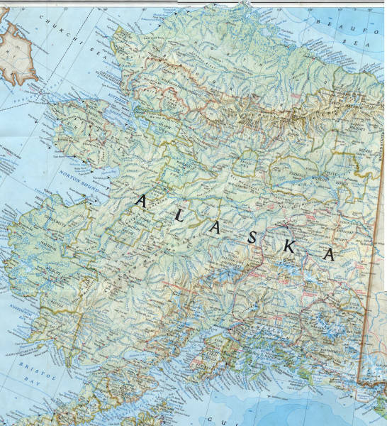 MAP OF ALASKA