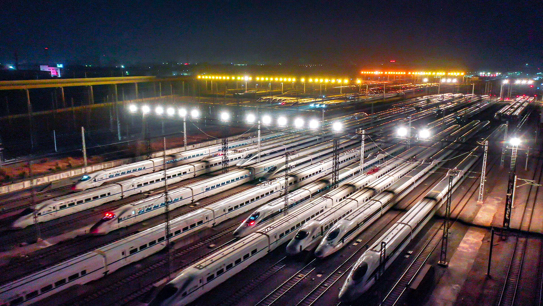 China high-speed rail depot