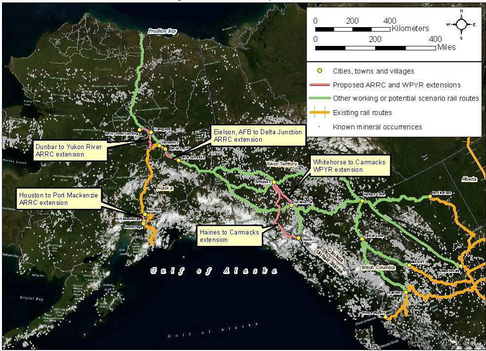 Project Map - Alaska-Canada Rail Link