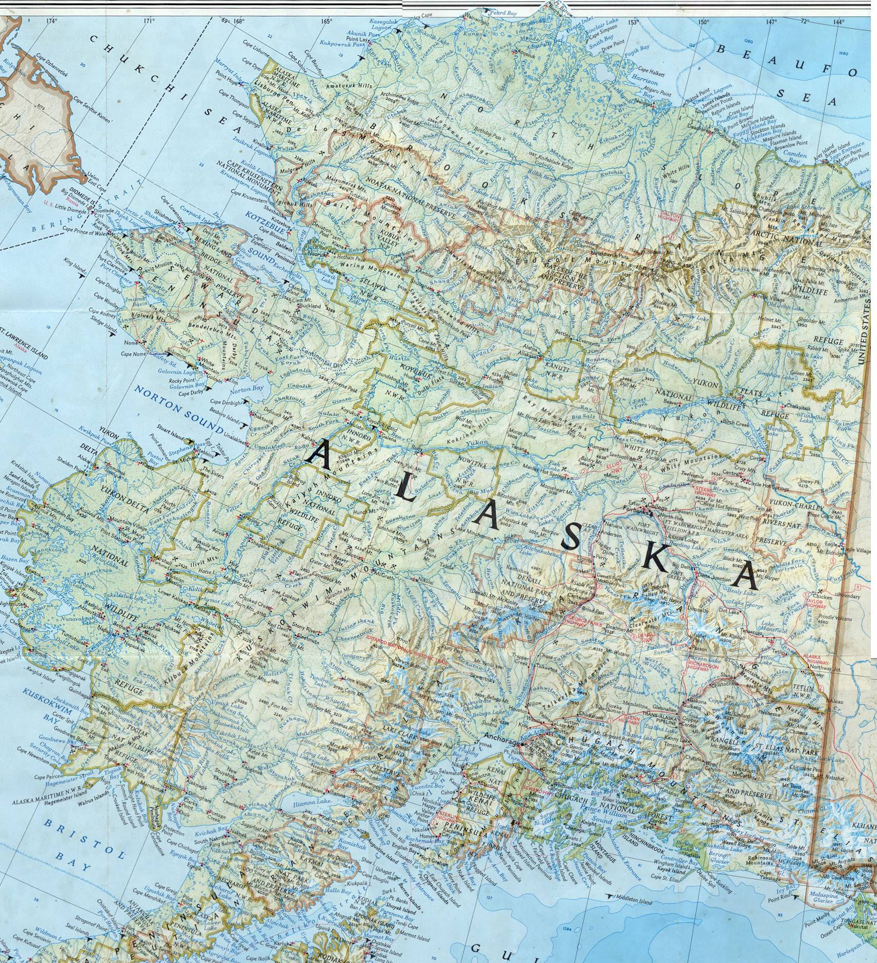 MAP OF ALASKA