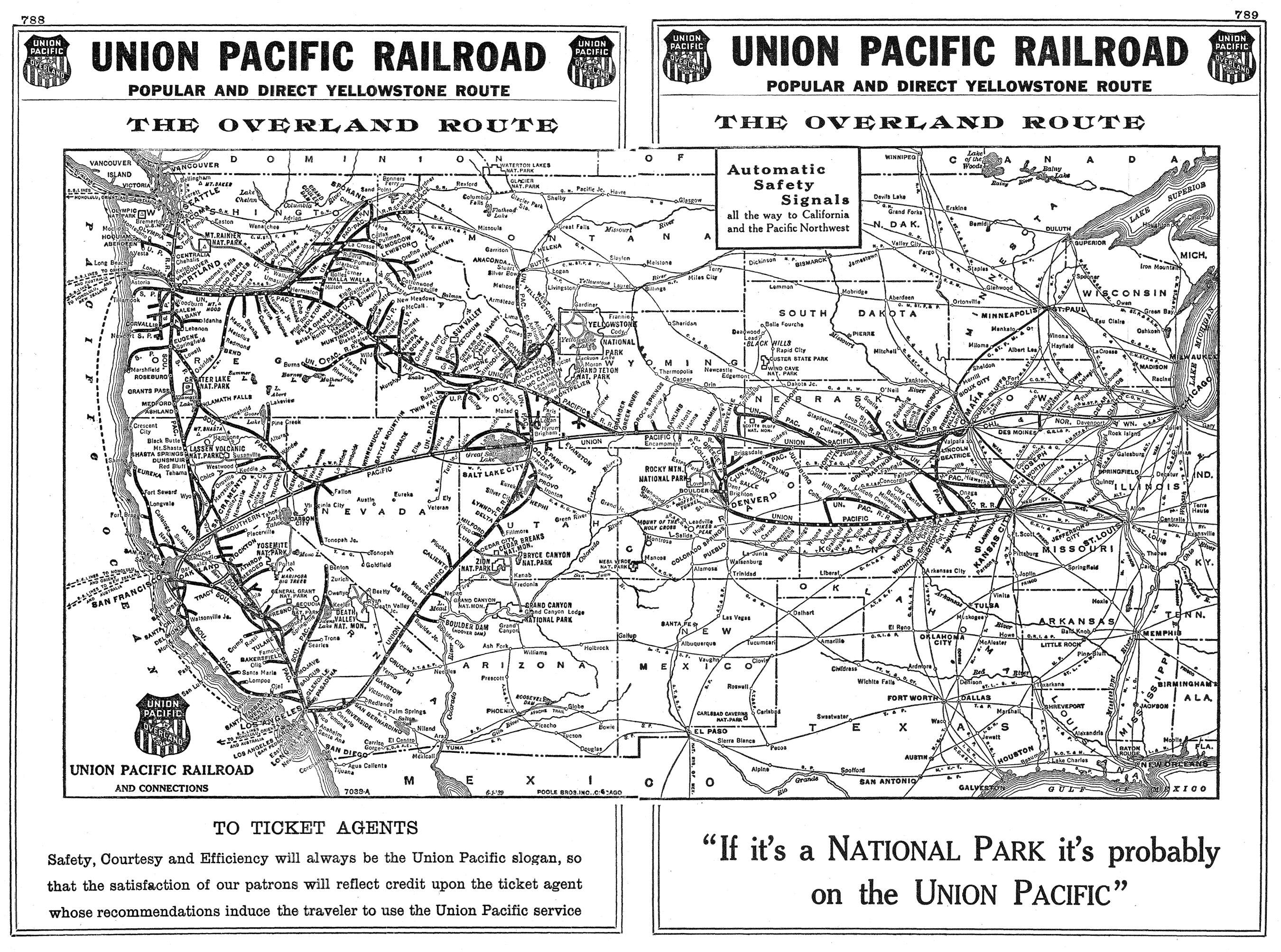Union Pacific raiload, 1939