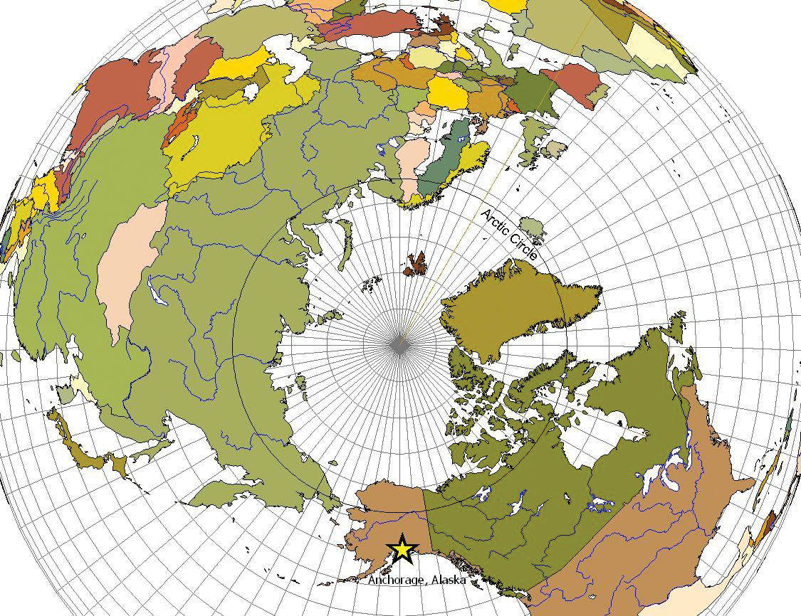 The Arctic Energy Summit map